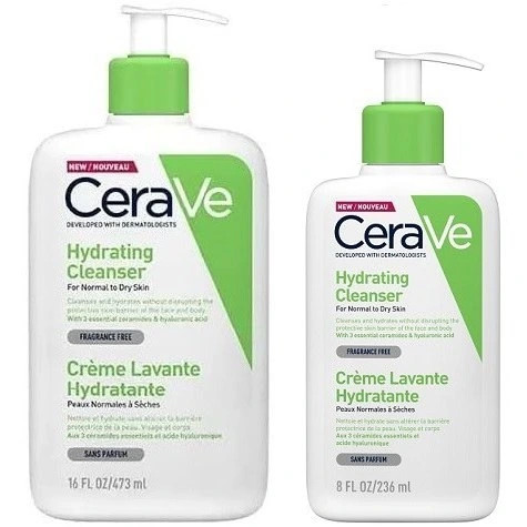 شوینده آبرسان سراوی مدل Cream To Foam مناسب پوست نرمال و خشک حجم 236 میلی لیتر